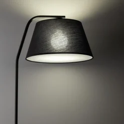 Lampa podłogowa FORMO czarna 1xE27