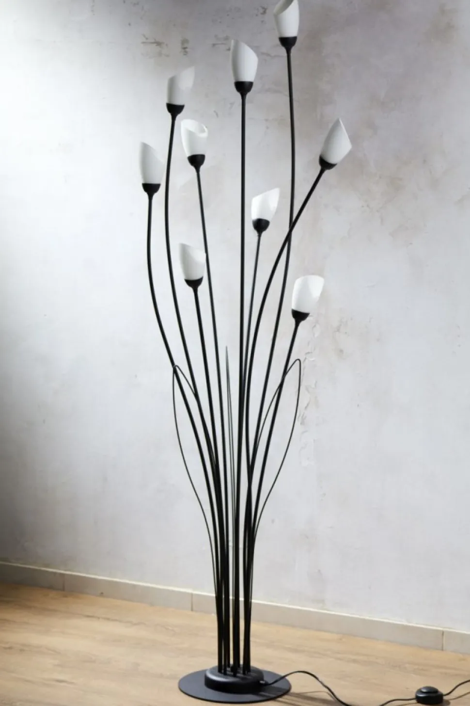 Lampa podłogowa GLORIOSA czarny mat 9xG9