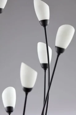 Lampa podłogowa GLORIOSA czarny mat 9xG9
