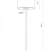 Lampa podłogowa LAGO szara 1xE27