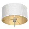 Lampa Podłogowa LOFT SHADE Biały Złoty Klosz z Tworzywa 1xE27 150cm
