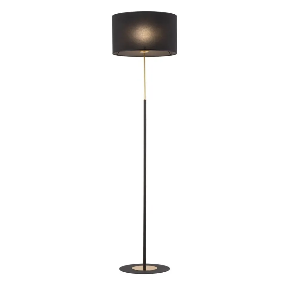 Lampa podłogowa LORD czarna złota 1xE27