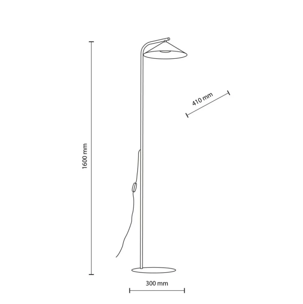 Lampa podłogowa LUME NEW brązowa 1xGX53