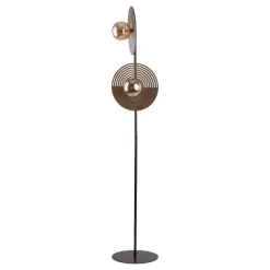 Lampa podłogowa LUNAR WOOD dąb 2xG9