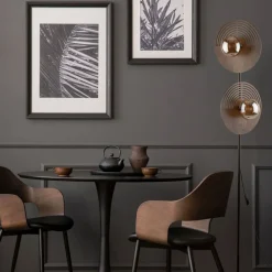 Lampa podłogowa LUNAR WOOD dąb 2xG9