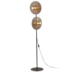 Lampa podłogowa LUNAR WOOD dąb 2xG9