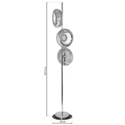 Lampa Podłogowa MERCURIO Srebrny 36W LED