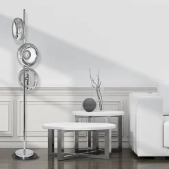 Lampa Podłogowa MERCURIO Srebrny 36W LED