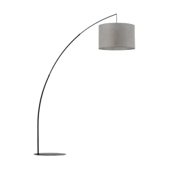 Lampa Podłogowa MOBY Czarny Szary Abażur 1xE27 245cm