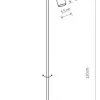 Lampa Podłogowa MONO Biały Złoty 1xGU10 130cm