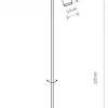 Lampa Podłogowa MONO Czarny Złoty 1xGU10 130cm