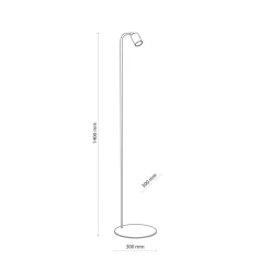 Lampa podłogowa NEX sabia beżowa 1xGU10