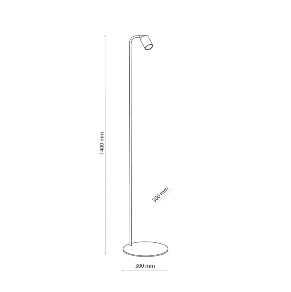 Lampa podłogowa NEX sabia beżowa 1xGU10
