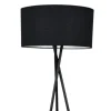 Lampa podłogowa PAVAO czarna 1xE27