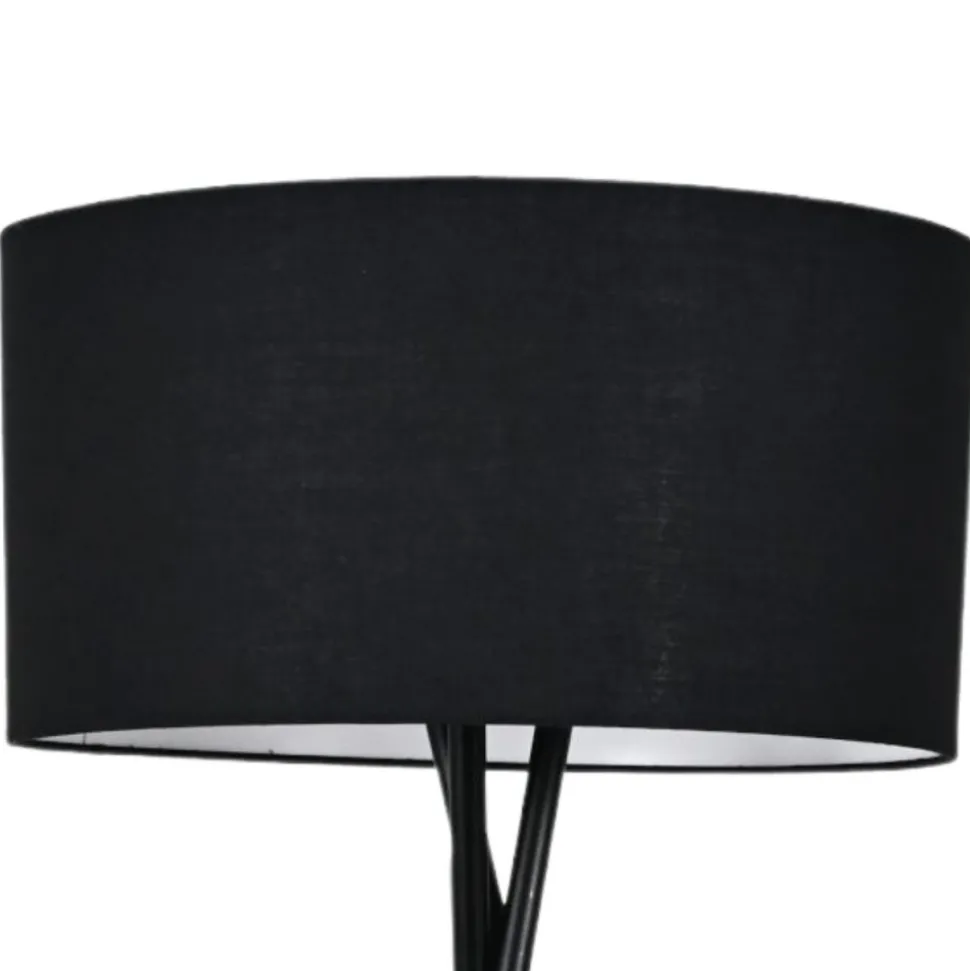 Lampa podłogowa PAVAO czarna 1xE27