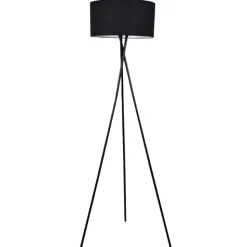 Lampa podłogowa PAVAO czarna 1xE27