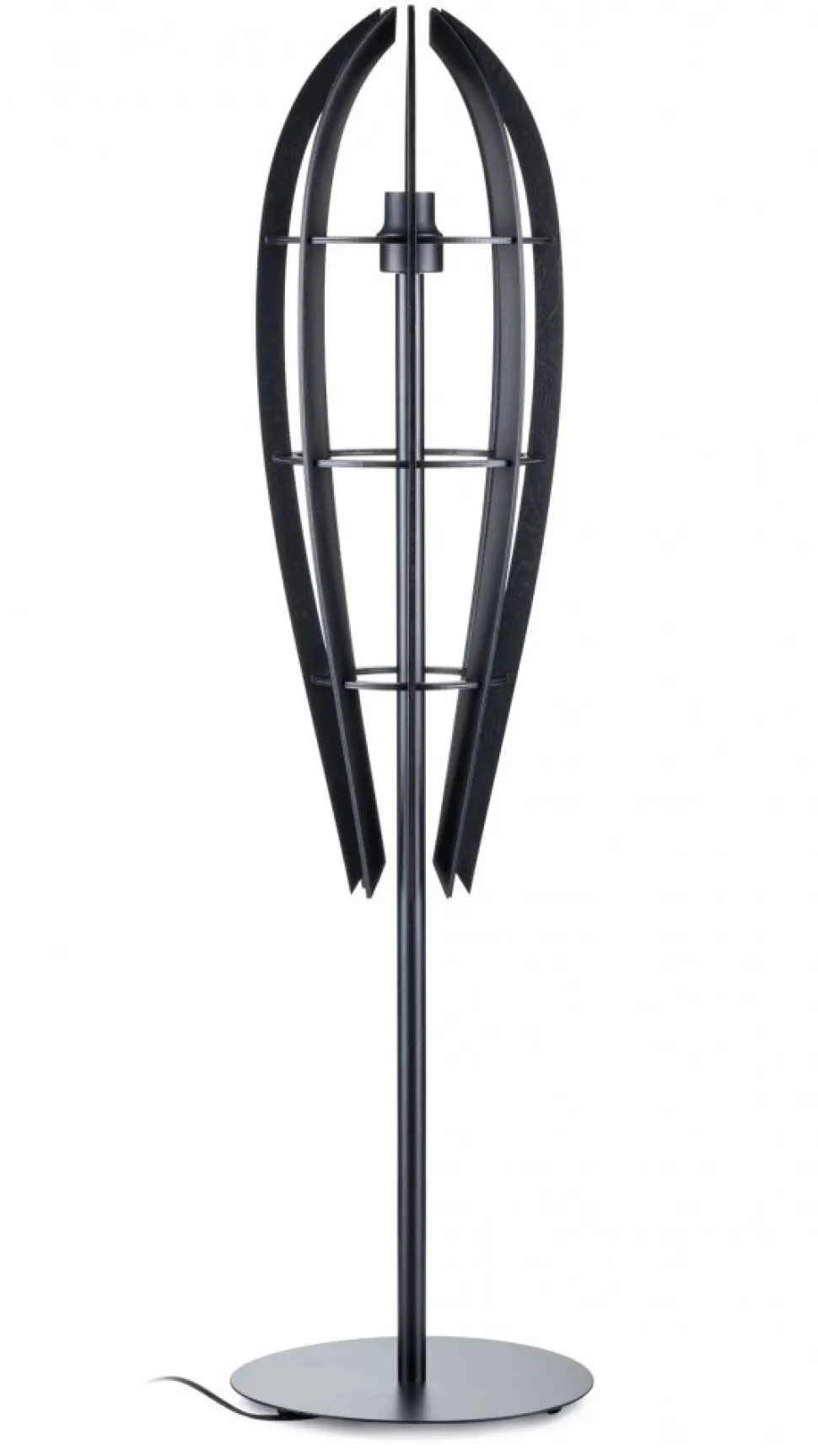Lampa podłogowa Plywood 120 cm czarna