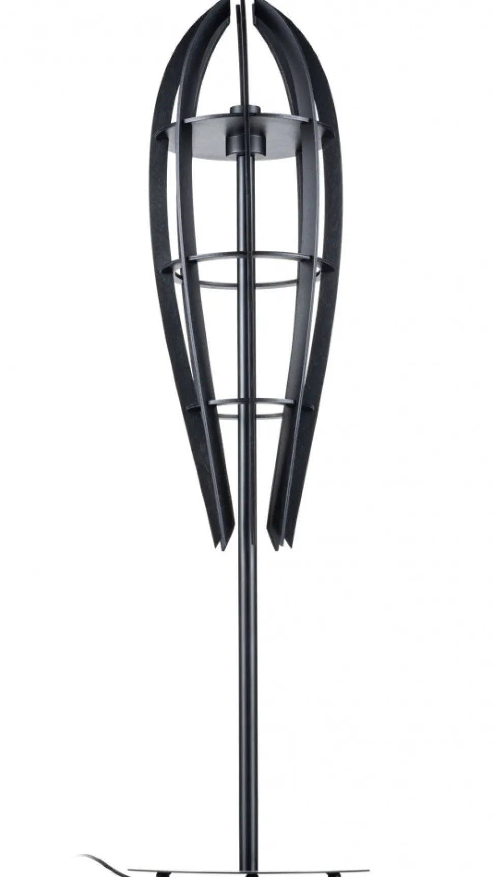 Lampa podłogowa Plywood 120 cm czarna