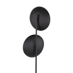 Lampa podłogowa SLATE czarna klosz biały 2xG9