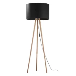 Lampa Podłogowa TOKYO Brązowy Czarny Abażur 1xE27 148cm