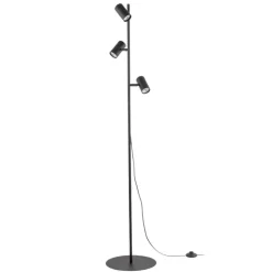 Lampa podłogowa TOP czarna 3xGU10