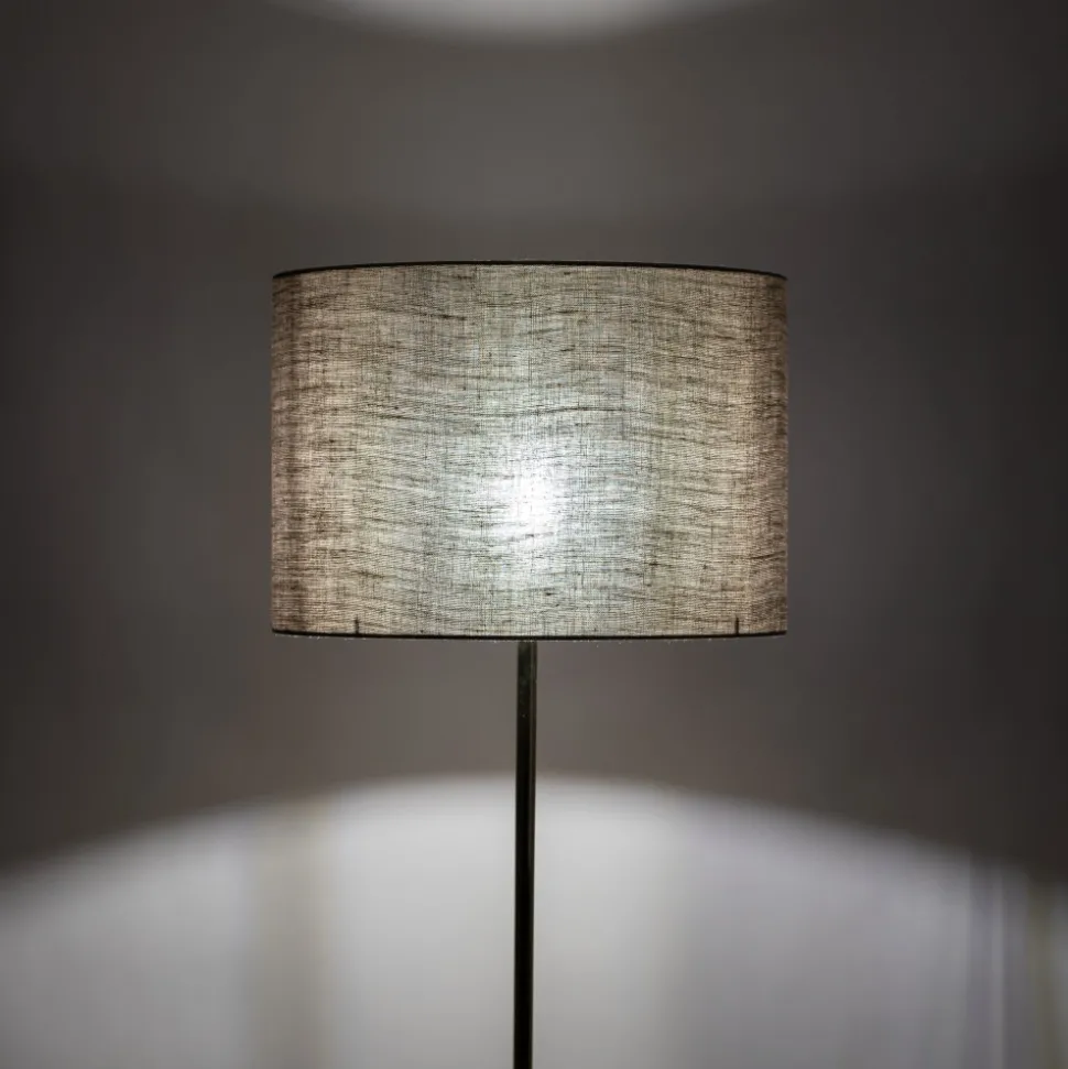 Lampa Podłogowa UMBERTO Złoty Beżowy Abażur 1xE27 155cm