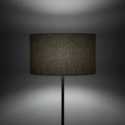 Lampa podłogowa VELLUM czarna abażur multikolor 1xE27