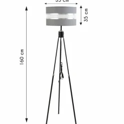 Lampa podłogowa z abażurem Stefania