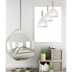 Lampa potrójna industrialna Noak Wood
