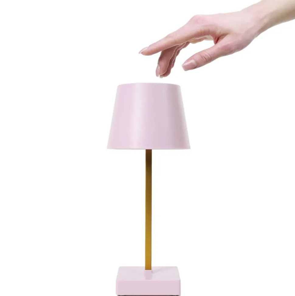 Lampa Stelo Touch LED różowe złoto