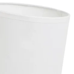 Lampa stojąca na ceramicznej podstawie szara 24 cm
