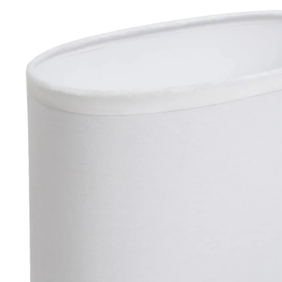 Lampa stojąca na ceramicznej srebrnej podstawie 31 cm