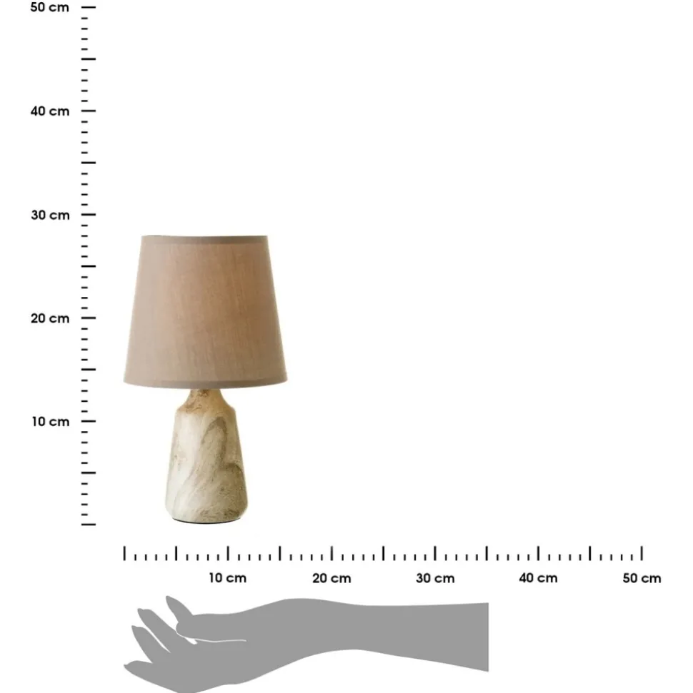 Lampa stojąca z marmurową podstawą 28 cm