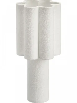 Lampa stołowa biała boucle 43 cm