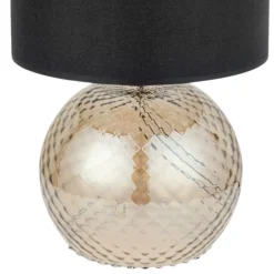 Lampa stołowa BRISTOL FUME beżowa abażur czarny 1xE27