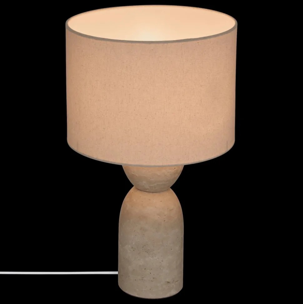 Lampa stołowa Erin beżowy marmur
