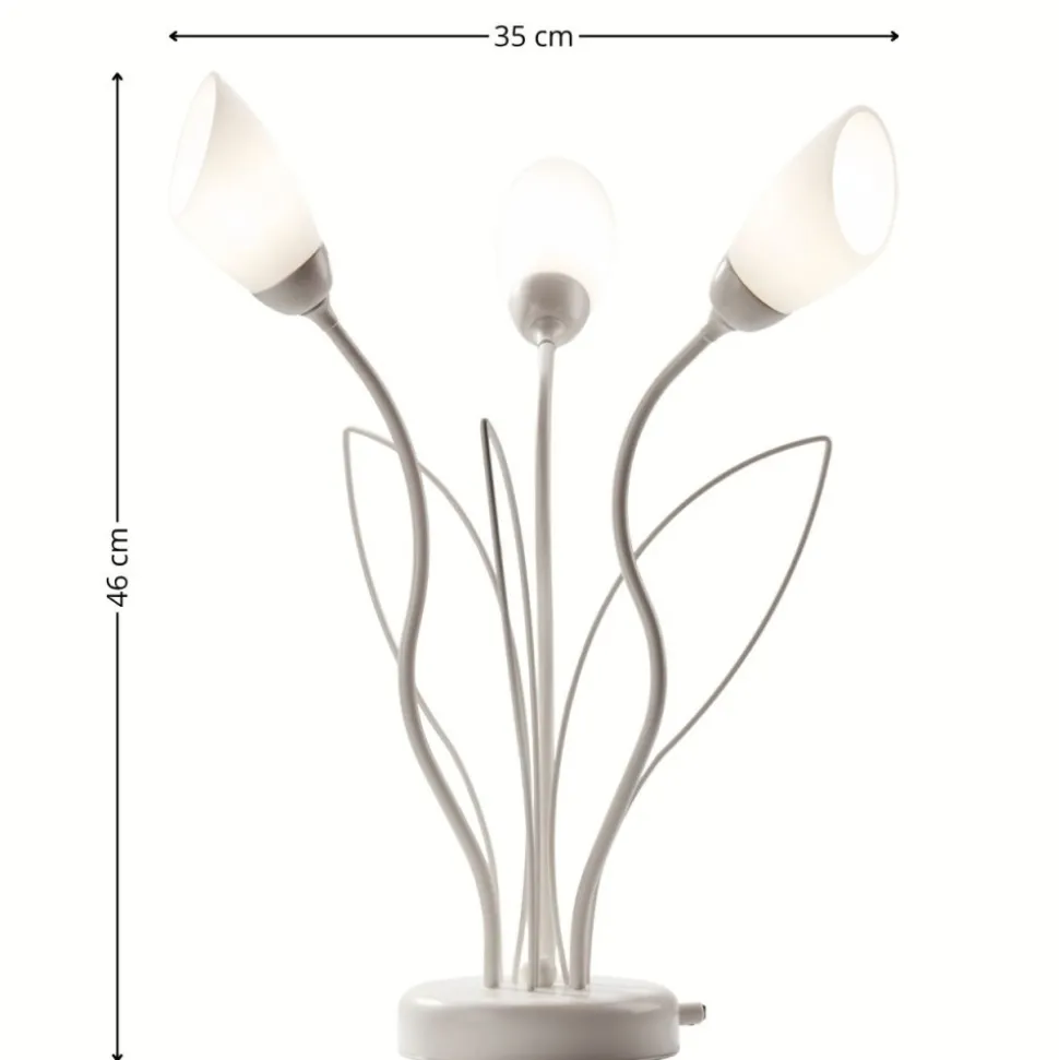 Lampa stołowa GLORIOSA szara 3xG9