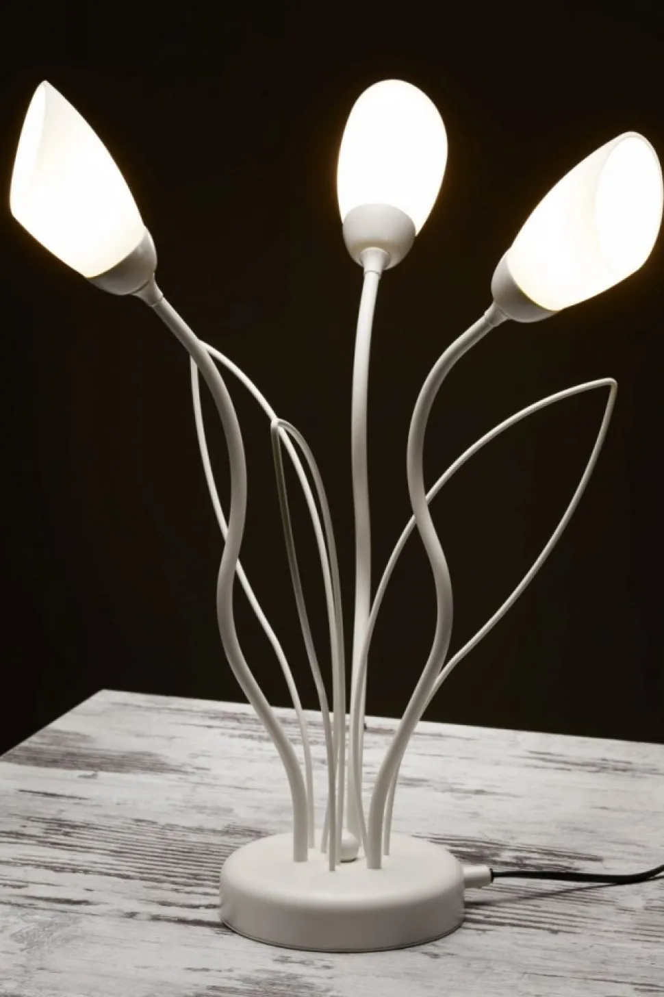Lampa stołowa GLORIOSA szara 3xG9