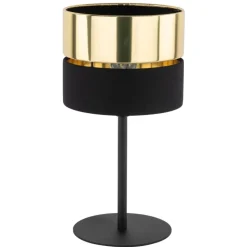 Lampa stołowa HILTON czarna złota 1xE27