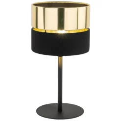 Lampa stołowa HILTON czarna złota 1xE27