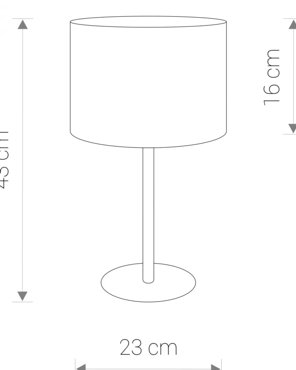 Lampa stołowa HOTEL szara 1xE27