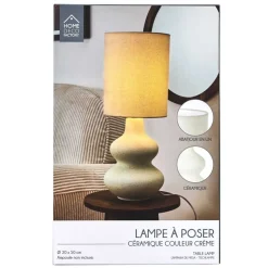 Lampa stołowa LUMA kremowa 50 cm