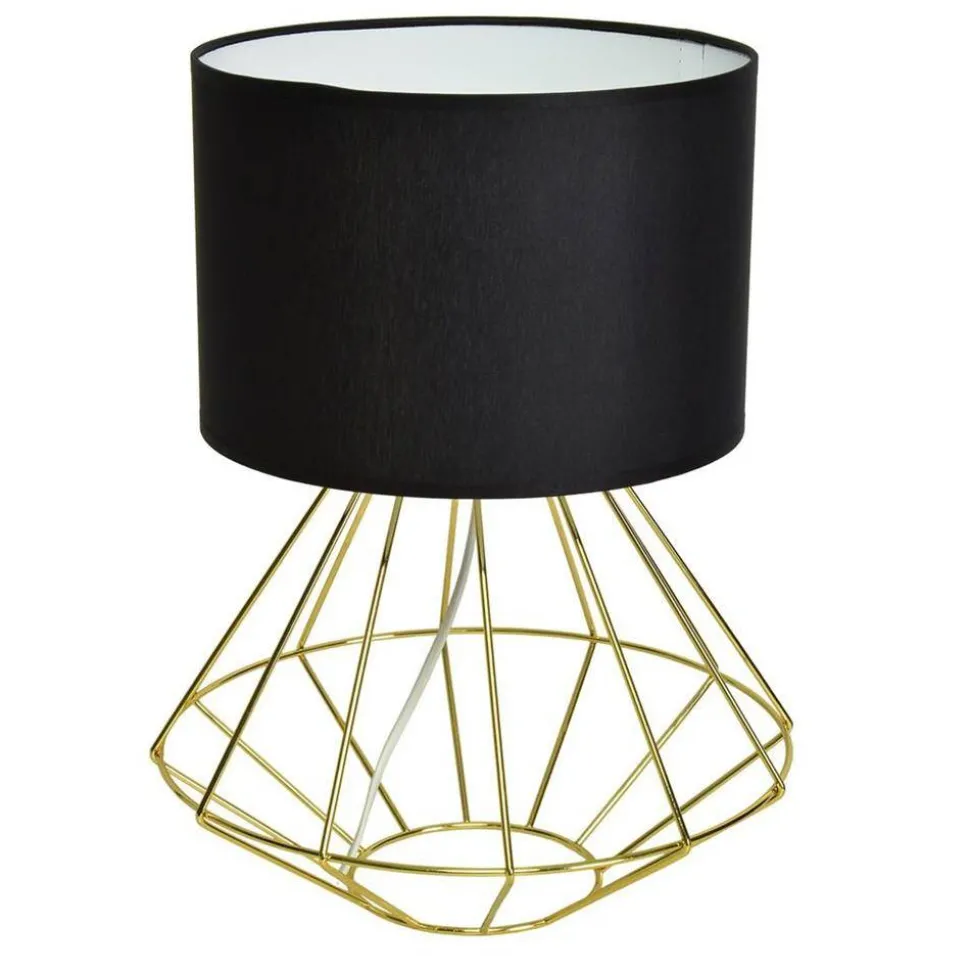 Lampa stołowa LUPO black gold E27