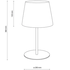 Lampa stołowa MAJA sabia beżowa 1xE27