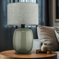 Lampa stołowa MELODY oliwkowa 1xE27