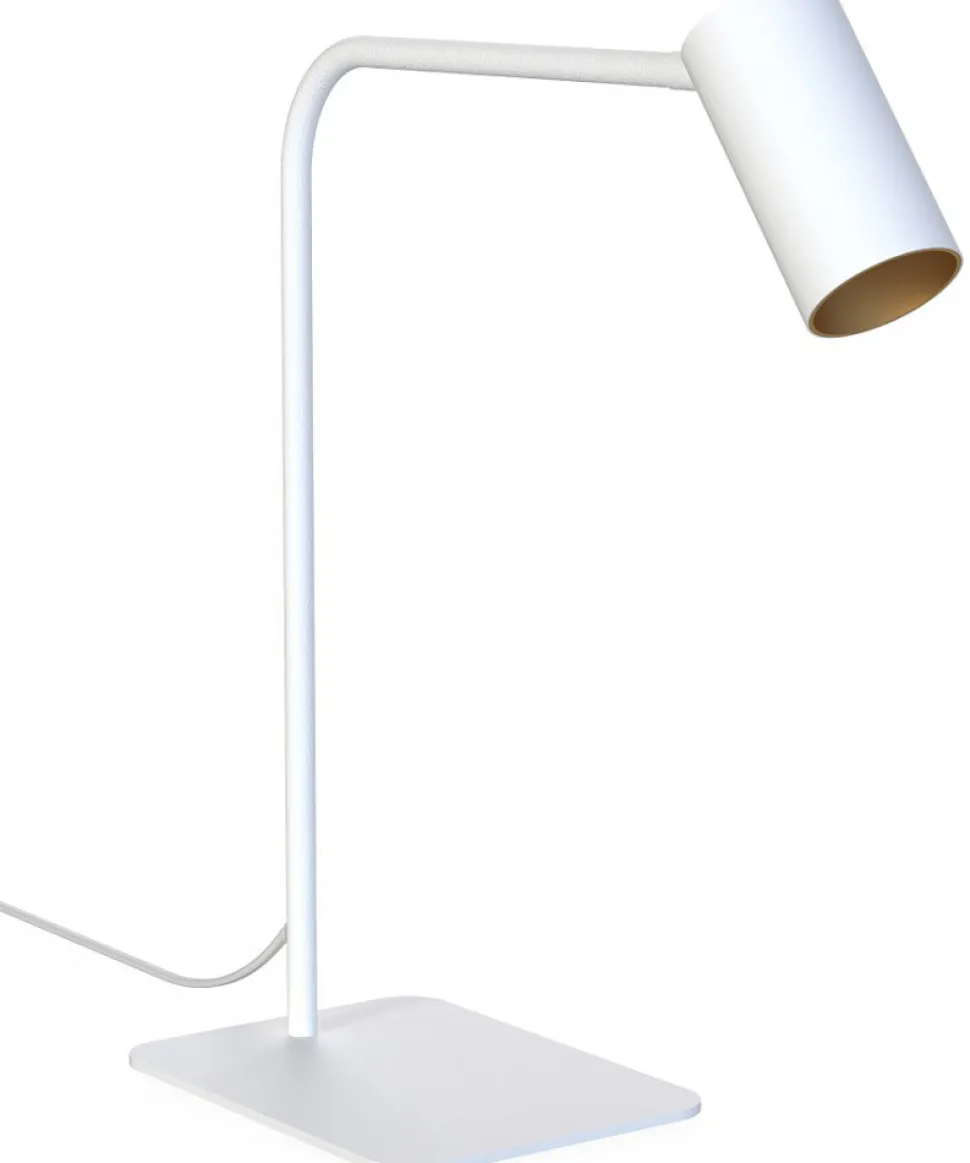 Lampa stołowa MONO biała/złota GU10