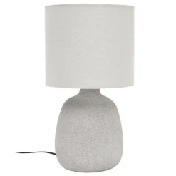 Lampa stołowa TERRA 40 cm szara