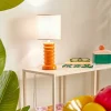 Lampa stołowa Vinas 33 cm pomarańczowa