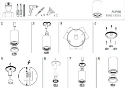 Lampa Sufitowa ALPHA Biały 1xGU10 IP54