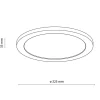 Lampa sufitowa AQUA WOOD buk 32.5 cm 1xLED